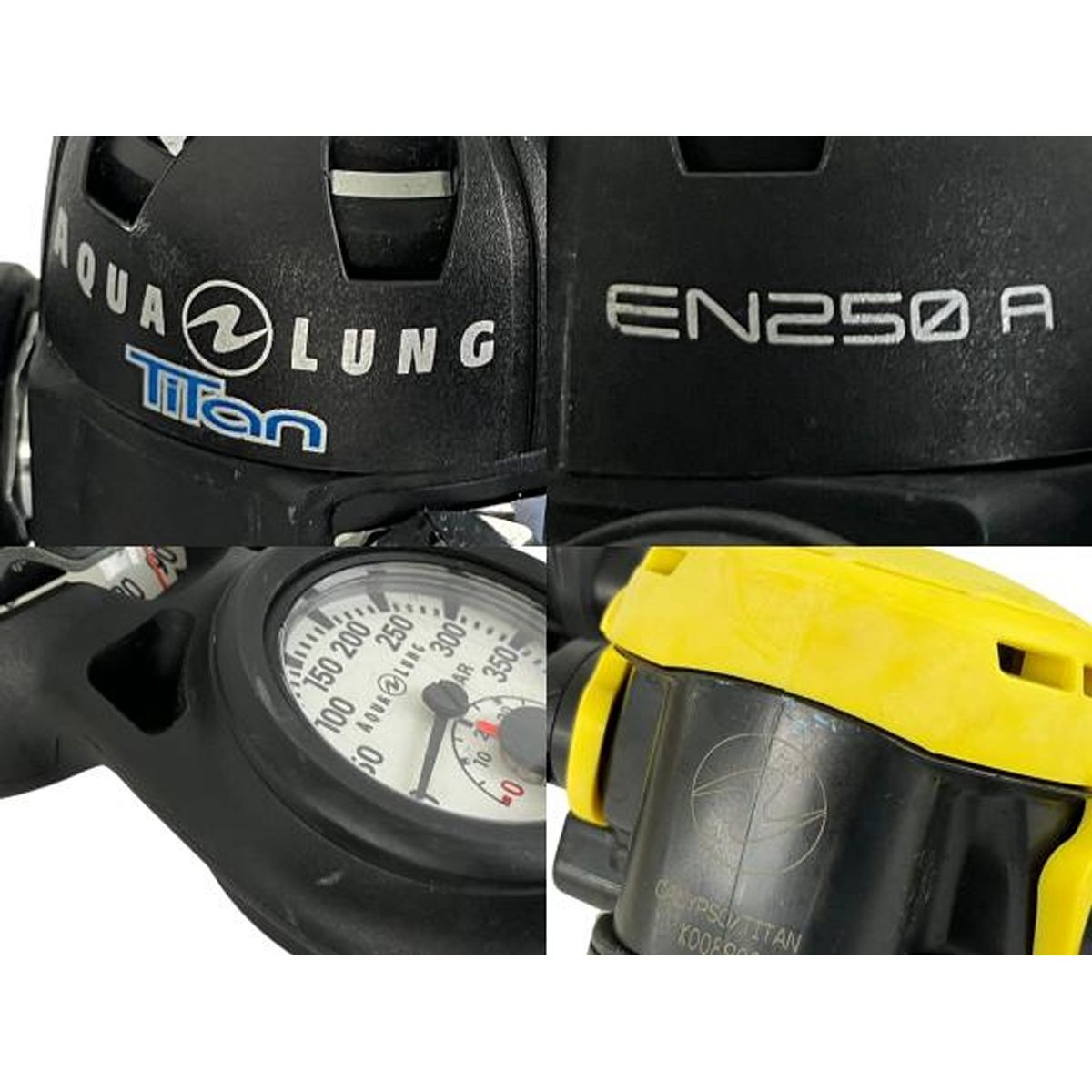AQUA LUNG Titan EN250 レギュレータ オクトパス アクアラング タイタン ダイビング用品 ジャンク Y10391307
