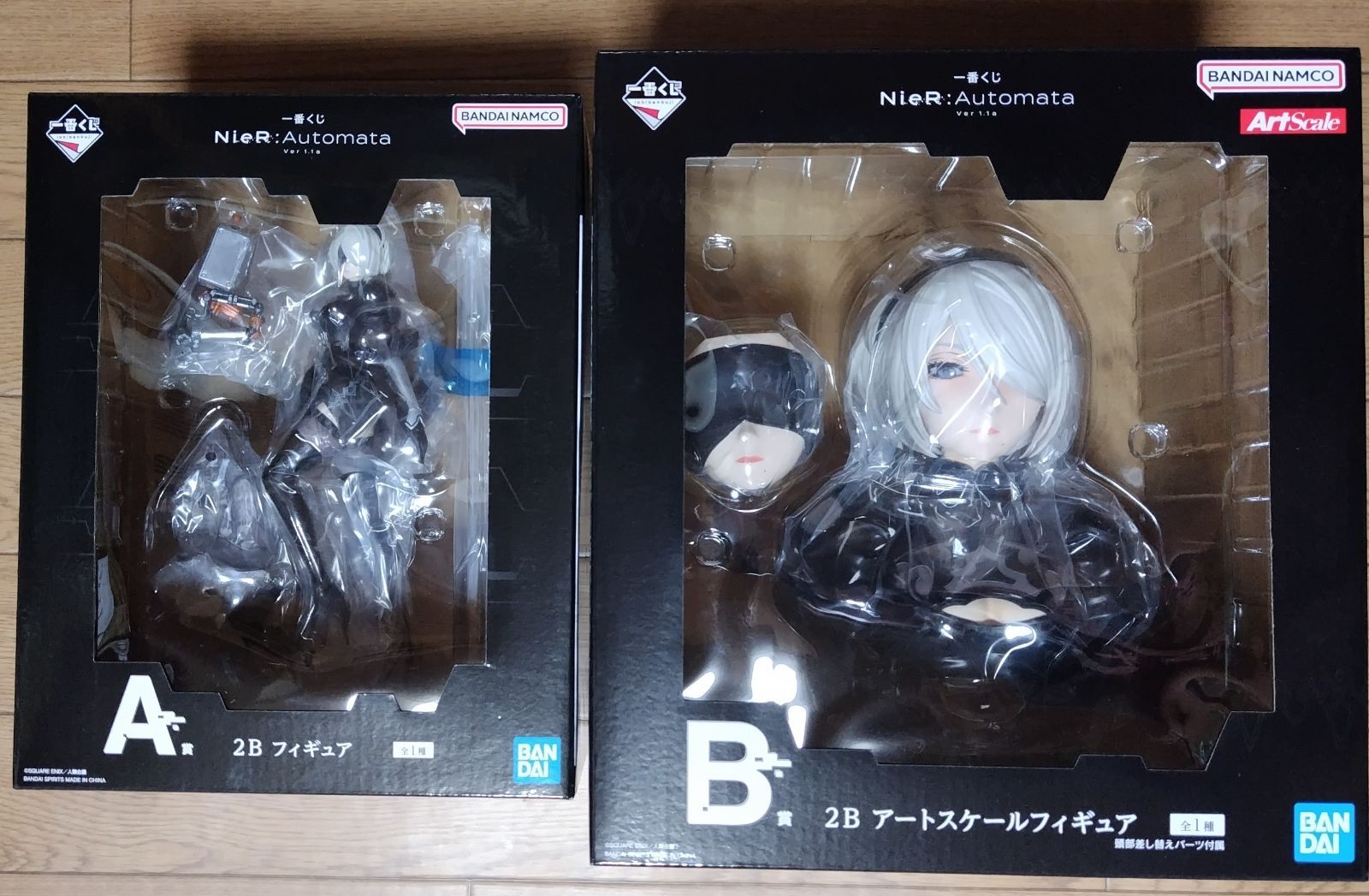 A賞 B賞 2B アートスケールフィギュア 一番くじ ニーアオートマタ