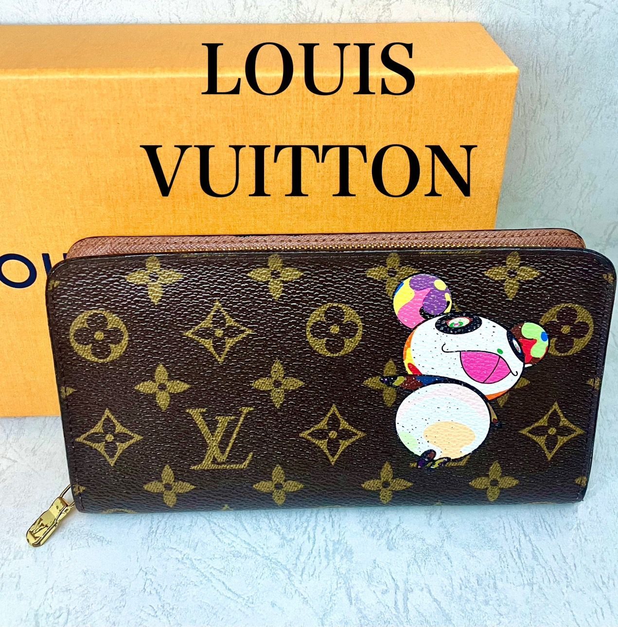 ✨LOUIS VUITTON ルイヴィトン モノグラム ポルトモネジッピーウォレット 長財布 パンダ 村上隆コラボ✨ - メルカリ