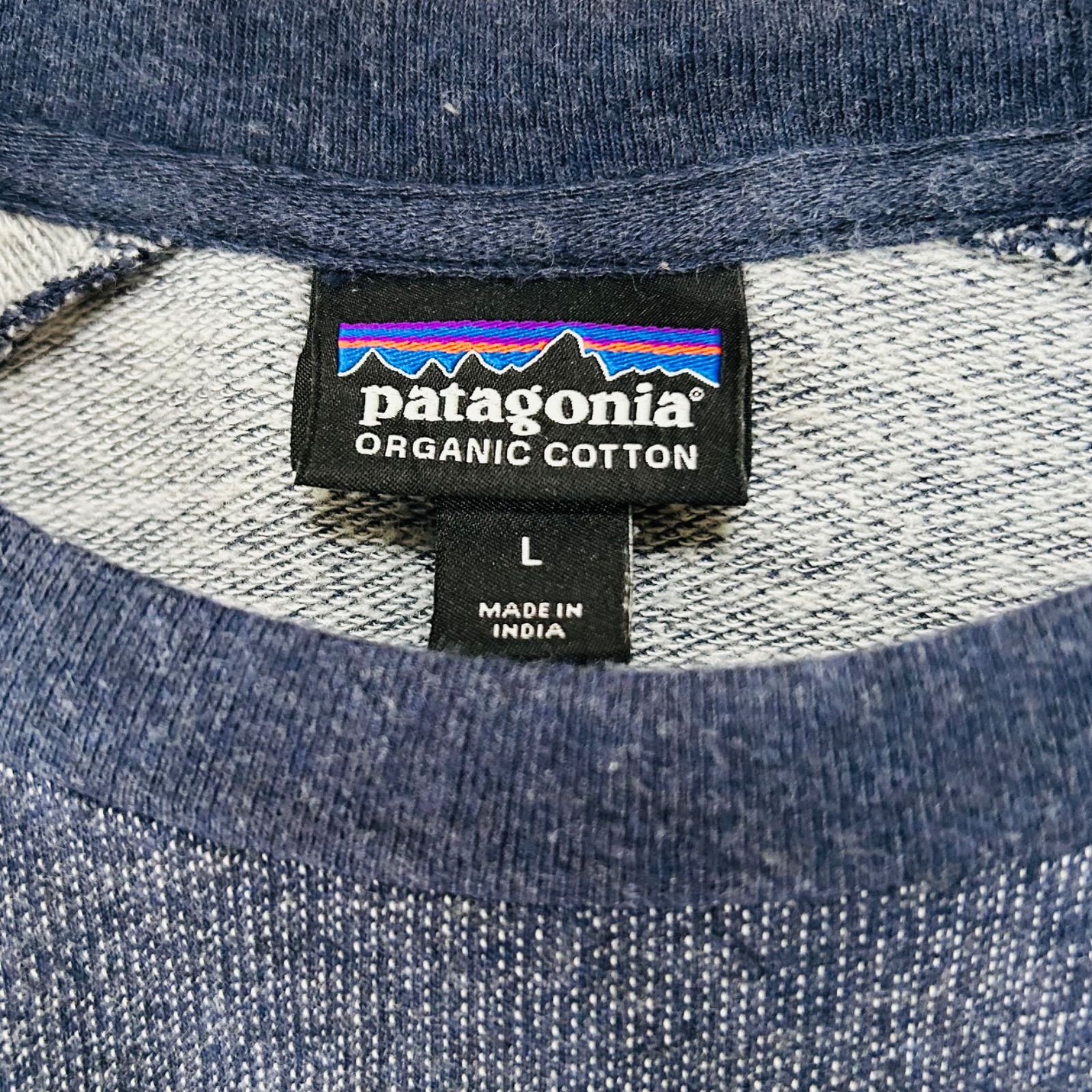 【パタゴニア】Patagonia キルティングスウェット オーガニックコットン紺 patagoj0104-7.jpg