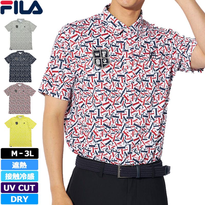 Munsingwear サンスクリーン フィラシス 飛び刺繍 半袖ポロシャツ М