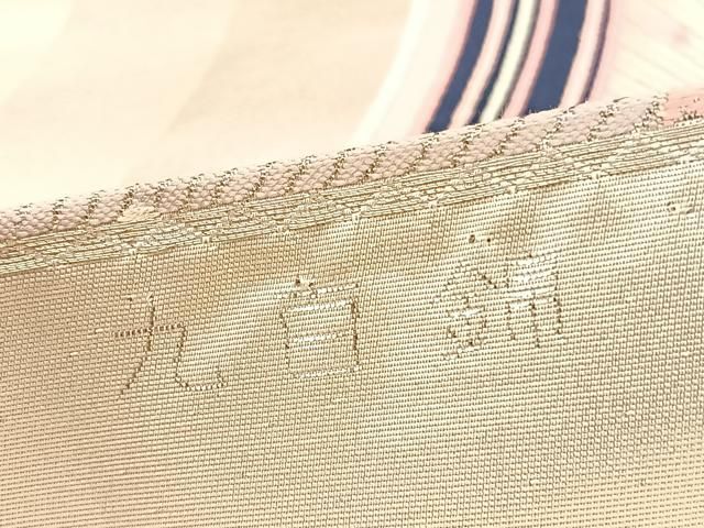 平和屋着物◎六通柄袋帯 唐織 しょう美 孔雀羽根花文 九百錦 金銀糸