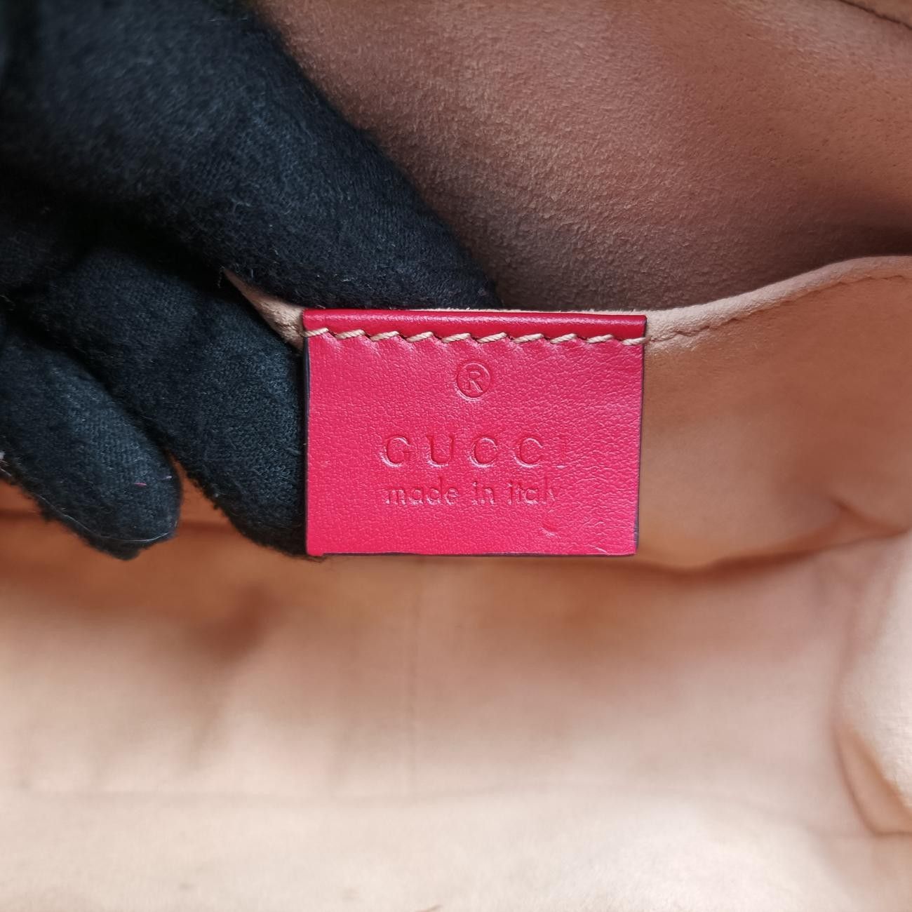 グッチGucciGGマーモントレッドレザー448065H028402128