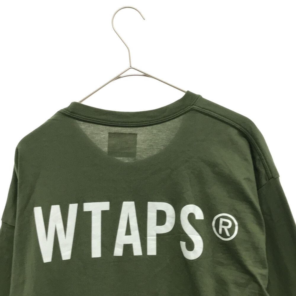 WTAPS (ダブルタップス) 21AW VIBES L/S TEE 212PCDT-LT01S バックロゴプリントロングスリーブ長袖Tシャツ カーキ