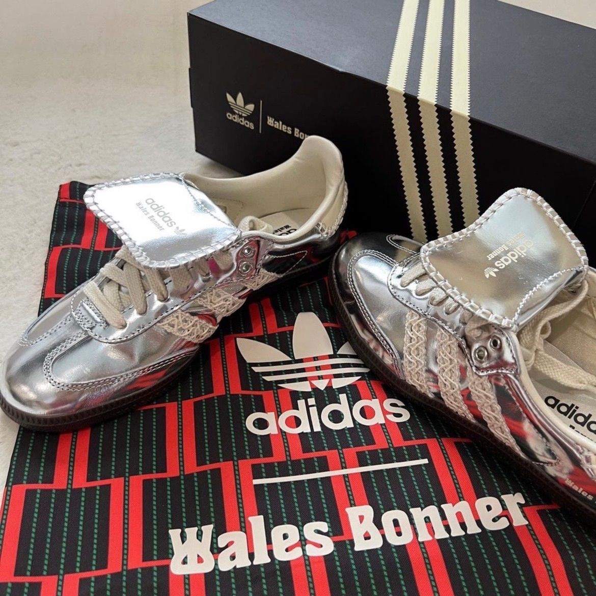 Adidas Samba Silver x Wales Bonner 23cm 23.5cm 24.5cm 26cm 26.5cm