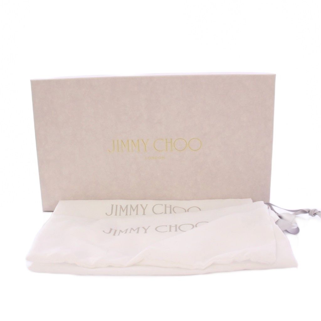 ジミーチュウ JIMMY CHOO BING PUMP FLAT パンプス エナメル ビジュー 37 ブラック |KH KIN-KAAI_COM
