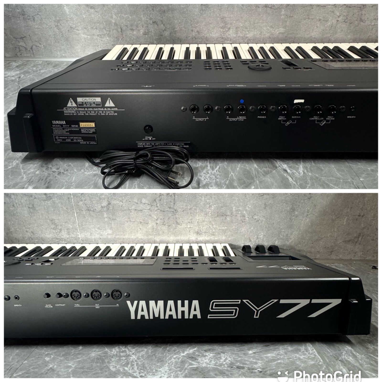 銘機】YAMAHA SY77 シンセサイザー 名機 ハイブリッド音源 動作良好