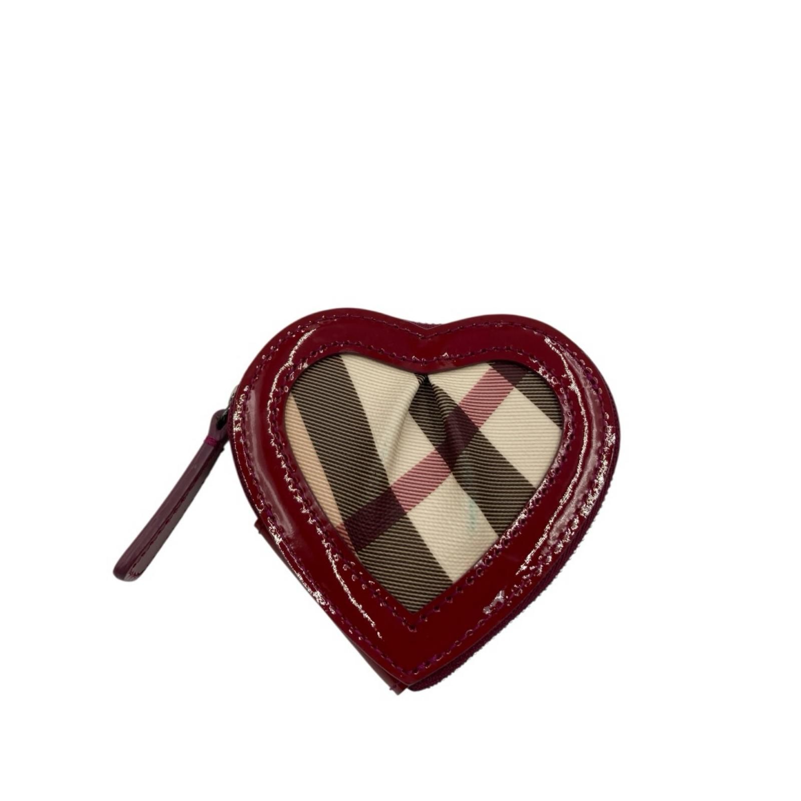 バーバリー BURBERRY ノバチェック ハート型 コインケース 小銭