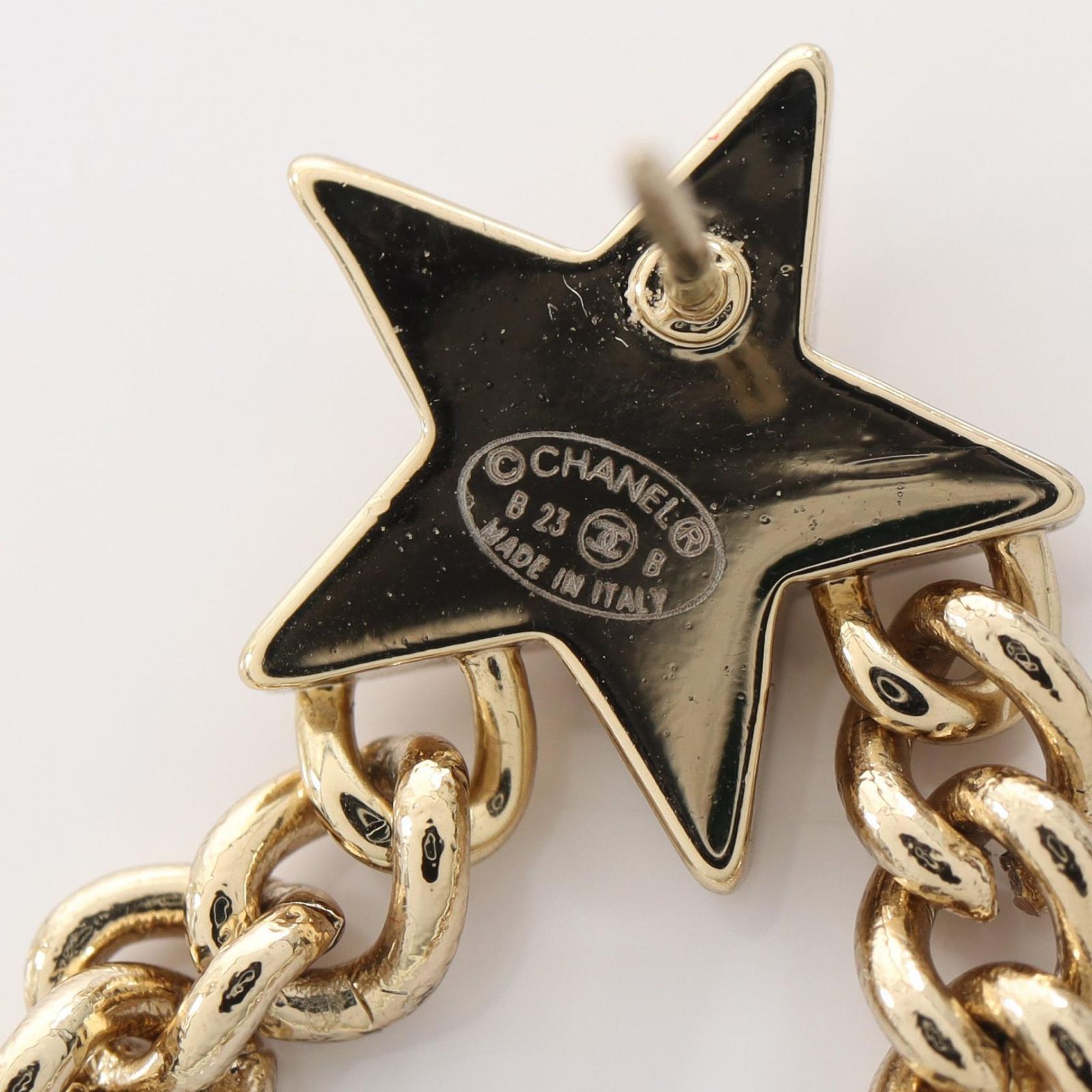 シャネル CHANEL ピアス ココマーク スター B23 B ゴールド GP