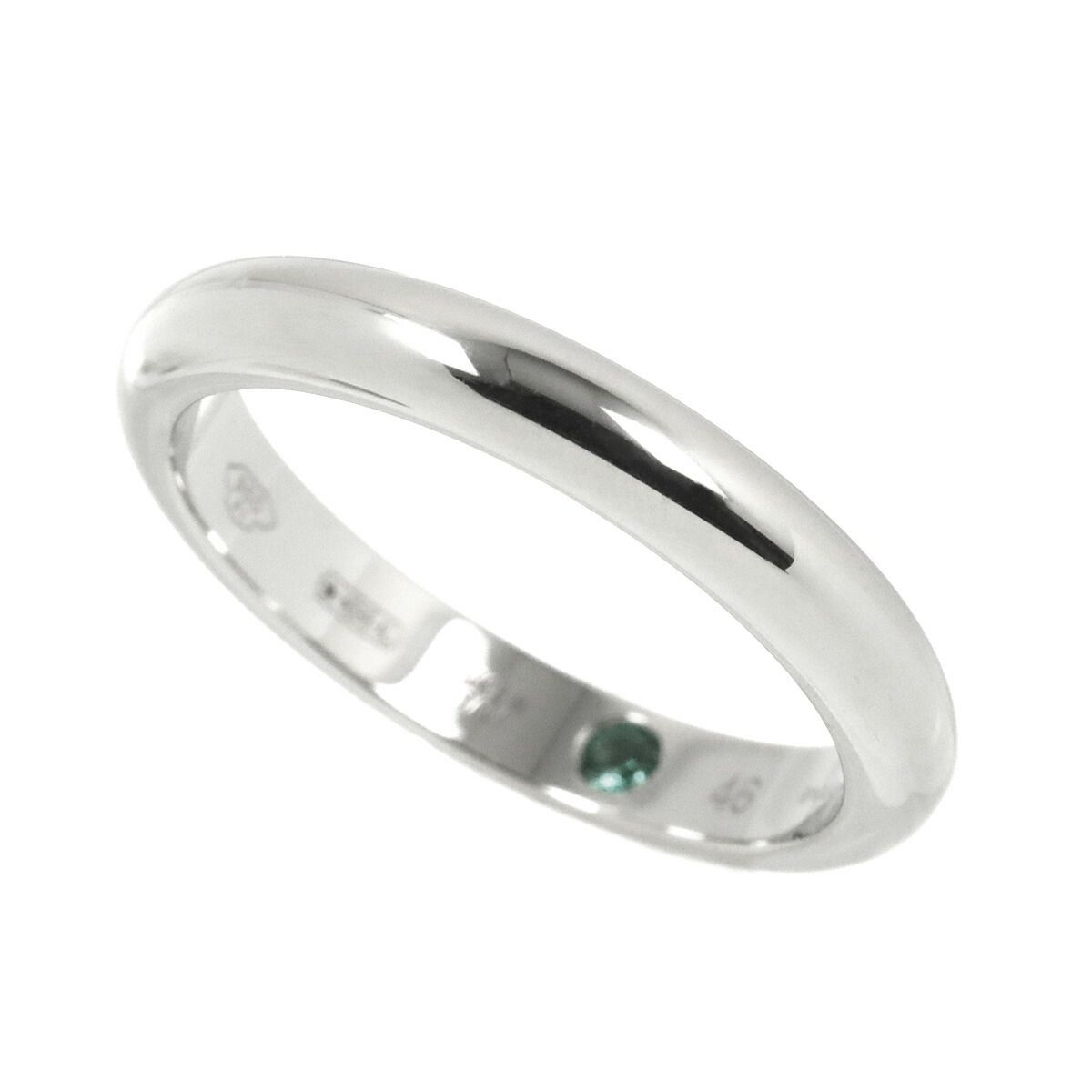 ブルガリ BVLGARI ローマアモール #46 リング エメラルド Pt プラチナ  