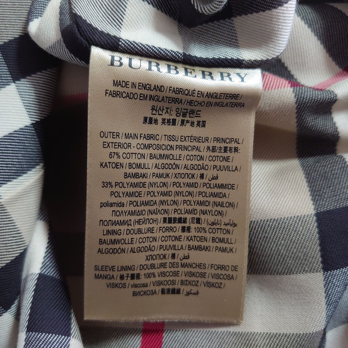 BURBERRY LONDON ENGLAND(バーバリーロンドンイングランド) トレンチ