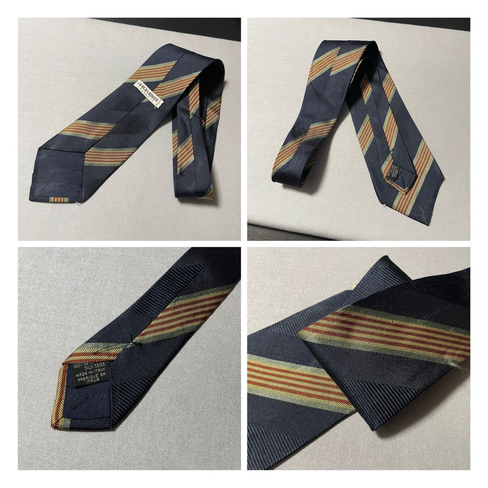 超特価 ヴィンテージセットアップスーツ × GIORGIO ARMANIネクタイ Vintage Giorgio Armani Tie Necktie Bundle Of 3 Ties Perfect