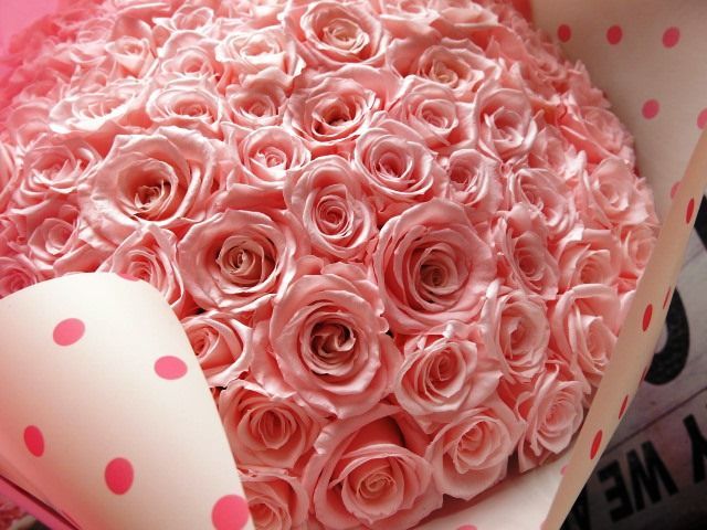 ピンクバラ 100本 プリザーブドフラワー ピンクバラ 花束 ピンクバラ100本使用 プリザーブドフラワー 花束 枯れずにいつまでもキレイなピンクバラ ◆誕生日プレゼント 成人祝い 記念日の贈り物におすすめのフラワーギフト YUZUMIYA_COM