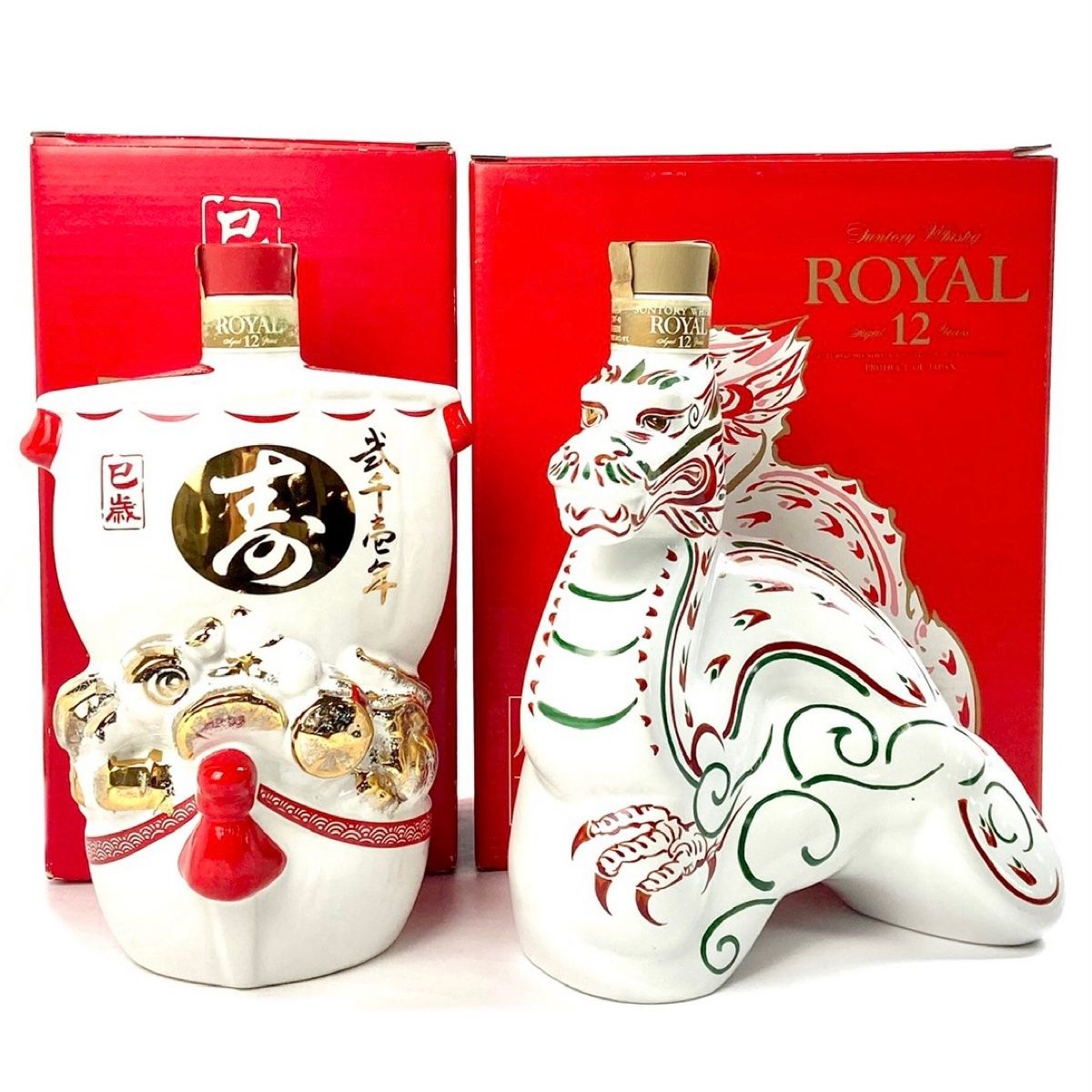 サントリーウイスキーローヤルニ重奏ボトル 未開封サントリーローヤル