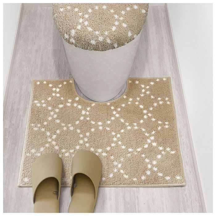 【2個セット】 オカトー ナチュラル トイレマット 55×60cm ブランチブル トイレマット おしゃれ 通販 マット トイレ 洗える 60 × 55cm オカトー