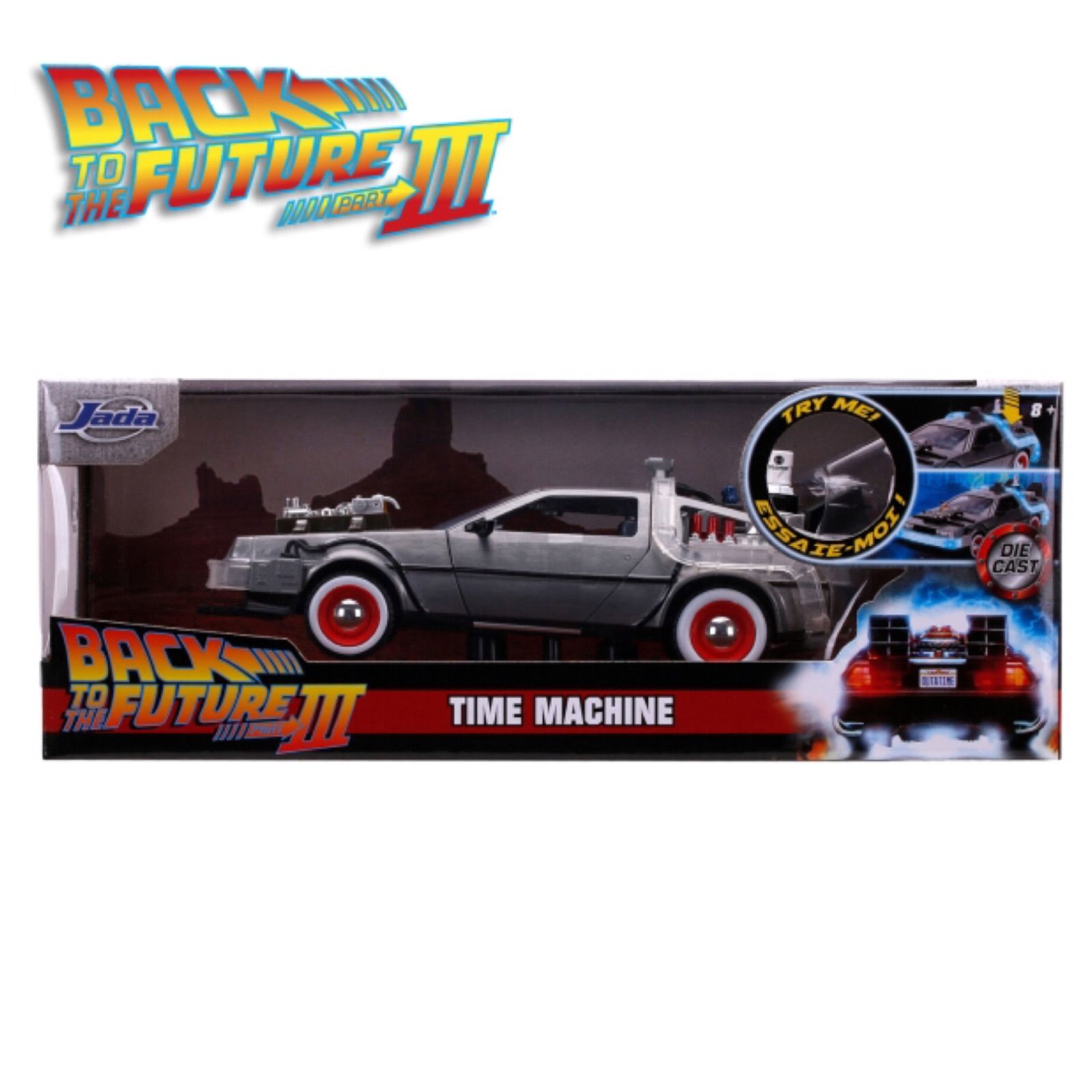 新品 🇺🇸 JADA TOYS 1:24 TIME MACHINE DELOREAN DMC-12 & BACK