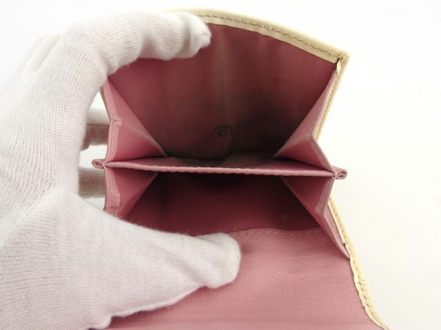 Wホック 財布 二つ折り ミニ財布 レディース トロッター ピンク ベージュ 在庫一掃 男性 女性 ブランド 送料無料 おしゃれ 秋 ラスト1点 Q660D 