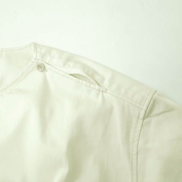 新品 LEMAIRE ルメール 22SS BUTTON NECK TOP コットンツイル ボタンネックプルオーバーシャツ M221 TO132  LF729 48 CREAMY WHITE 半袖 トップス g7028