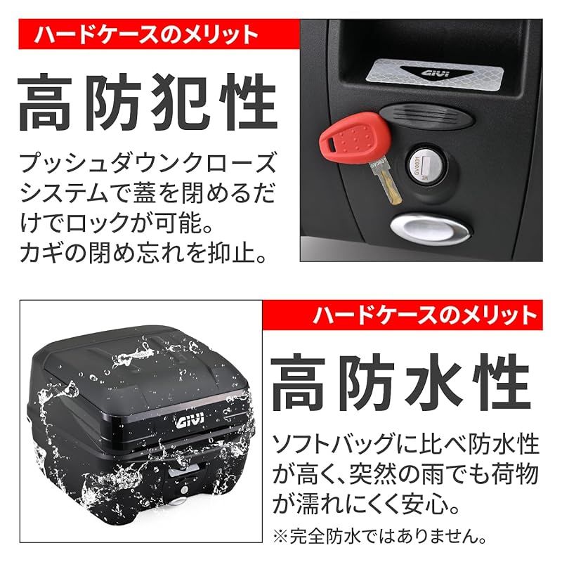 GIVI (ジビ) バイク用 リアボックス 32L