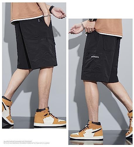 人気商品】ブラック_L RegularShort [LANBAOSI] ハーフパンツ メンズ 半ズボン カーゴパンツ ショートパンツ 涼しい 速乾  軽量 短パン 大きいサイズ ゆったり メンズ 5分丈 ミリタリー カジュアル ズボン 夏服 アウトドア 登山 - メルカリ