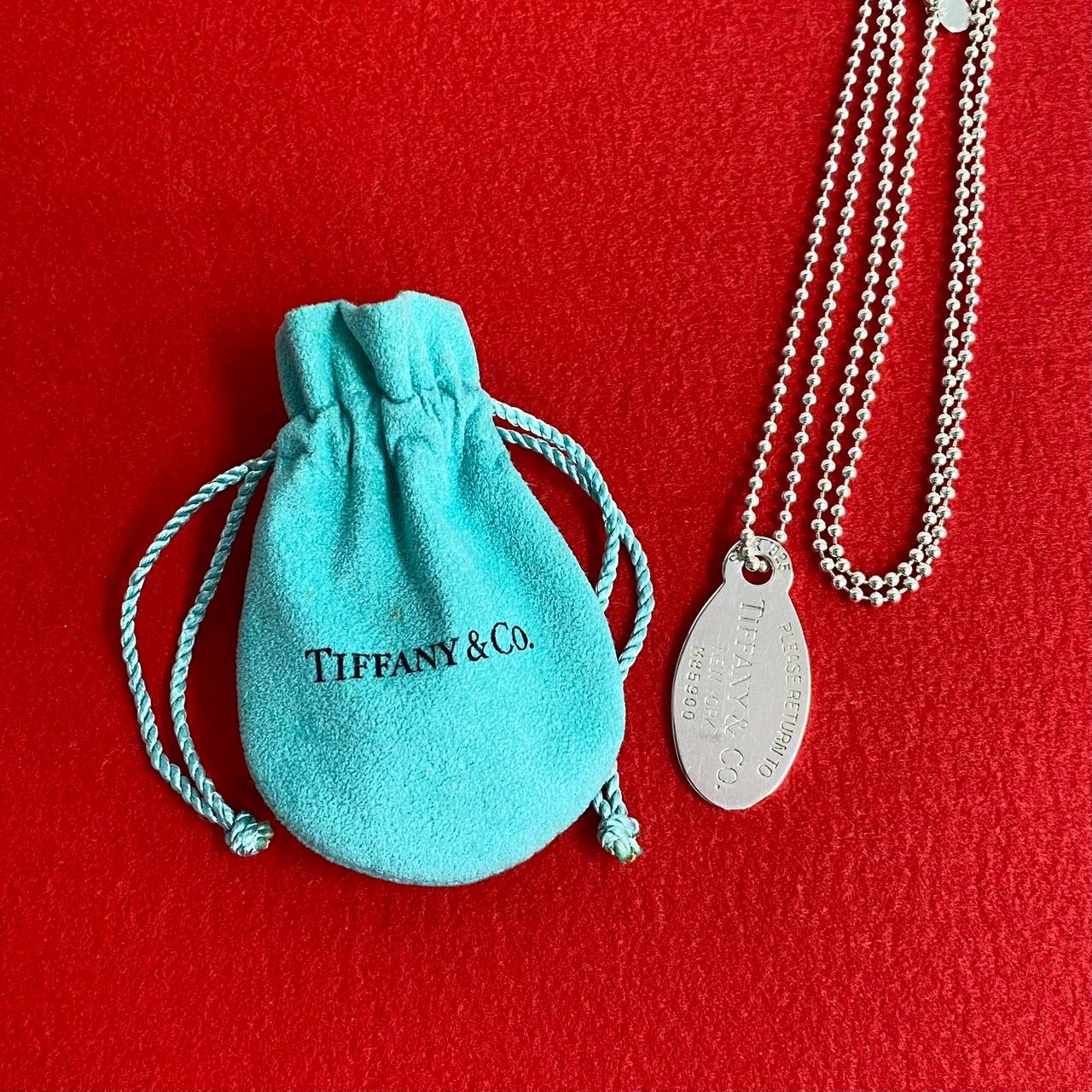 極美品 ティファニー リターントゥ ボールチェーン チャーム シルバー925 TIFFANY&Co(ティファニー) リターントゥ ネックレス ハートタグ