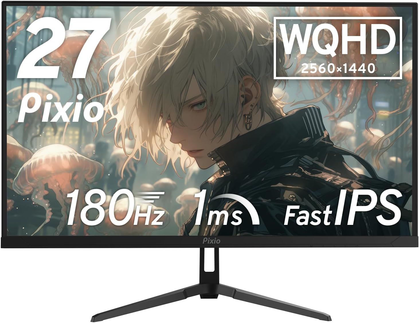 ジャンク品】Pixio PX278 WAVE Black ゲーミングモニター 27インチ