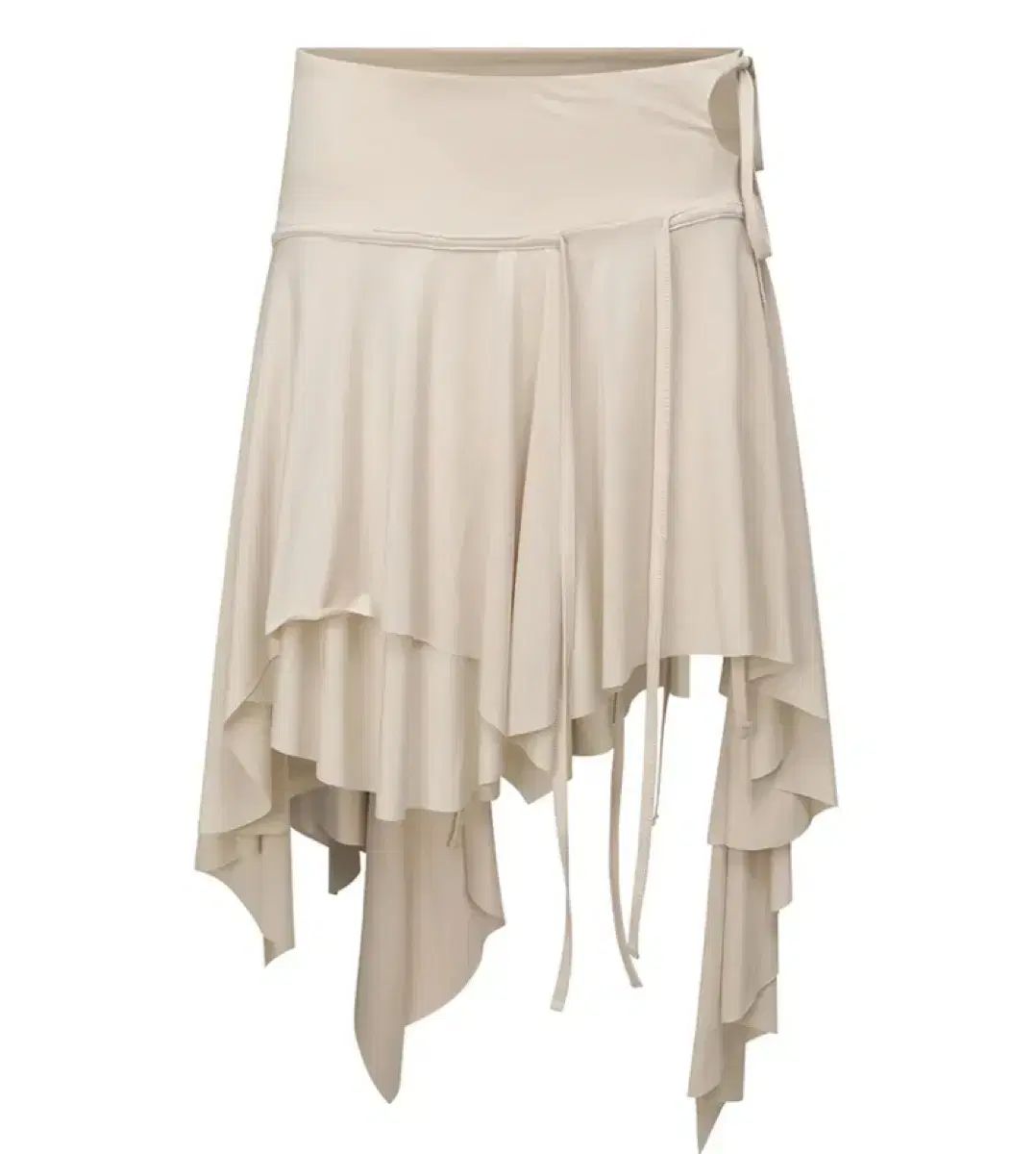 NACHE ナチェ フルイドフロー レイヤード スカート ダスティ 黄色