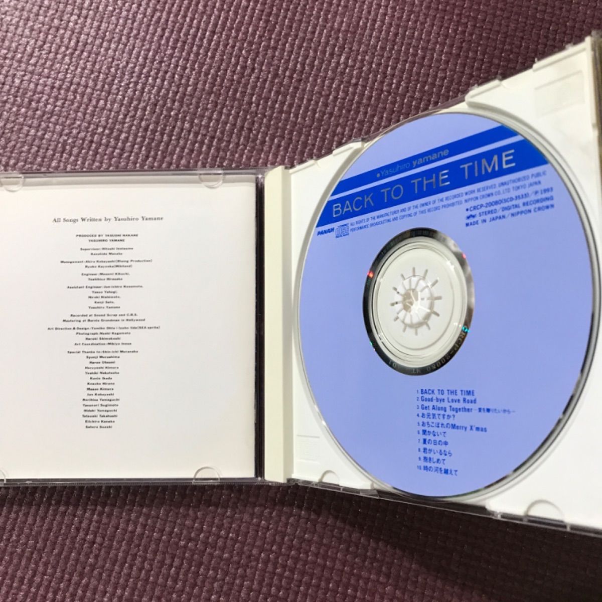 山根康広アルバム BACK TO THE TIME 【オリジナルフォト3枚付属