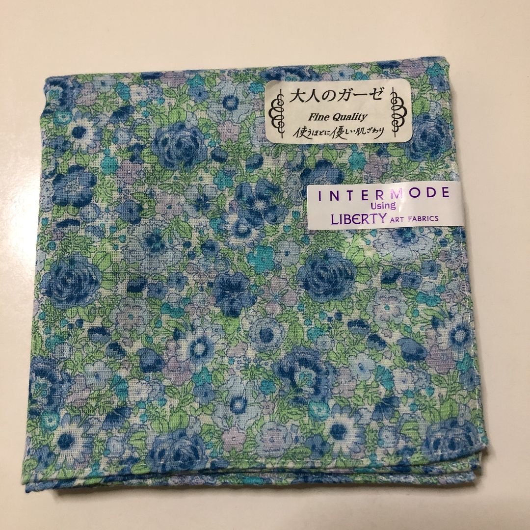 切替ガーゼハンカチ❁リバティ ジョセフィンズガーデン ハンドメイド 
