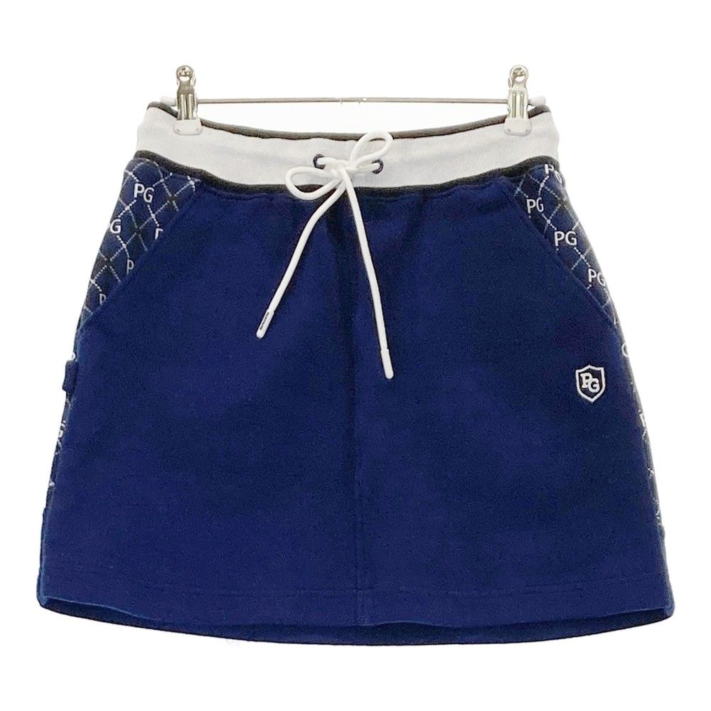 美品】PEARLY GATES(パーリーゲイツ) ウェットスカート ピンク系ロゴ総