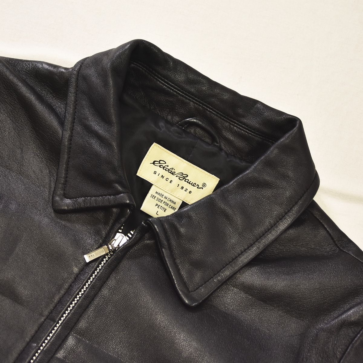 レザージャケットEddie Bauer ラムレザー ジャケット 良品 Eddie