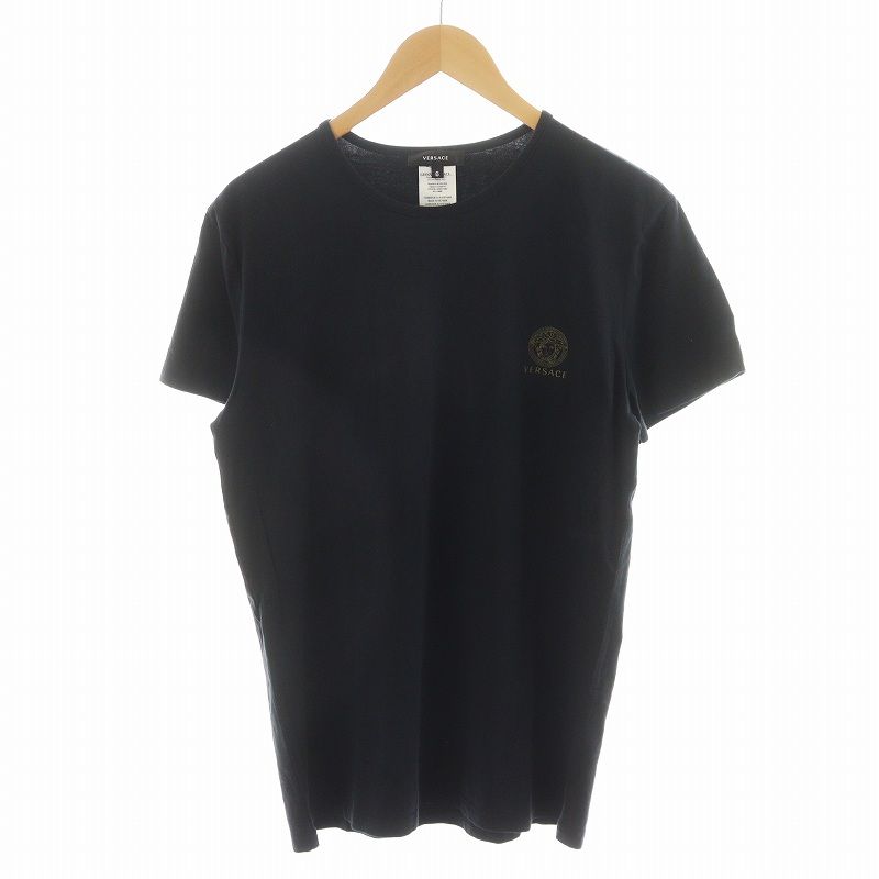 良品✨　半袖Tシャツ Tシャツ ヴェルサーチ コットン ブラック　サイズ36 ヴェルサーチ ヴェルサーチェ VERSACE Tシャツ カットソー 半袖