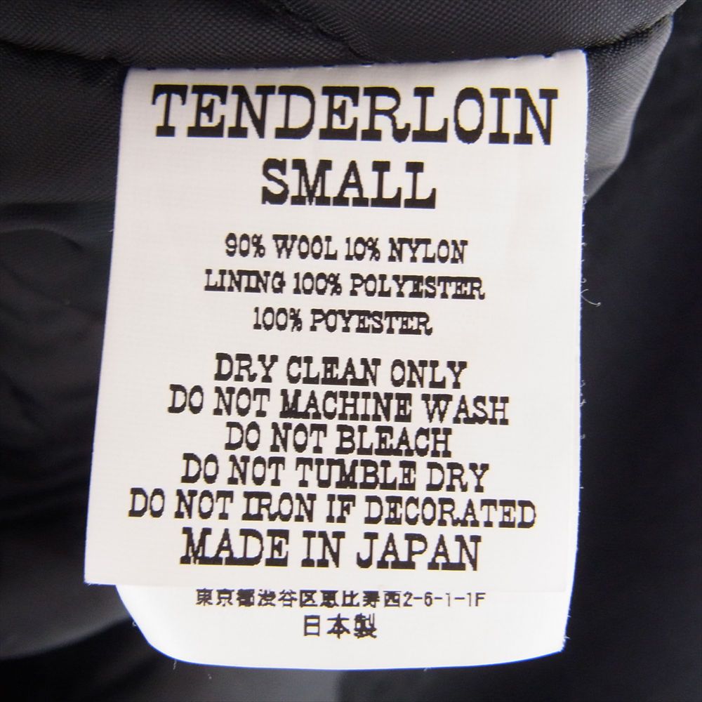 テンダーロイン　TENDER LOIN メルトンジャケット　サイズL 美品 TENDERLOIN - 21AW Lサイズ 付属品完備 テンダーロイン メルトン