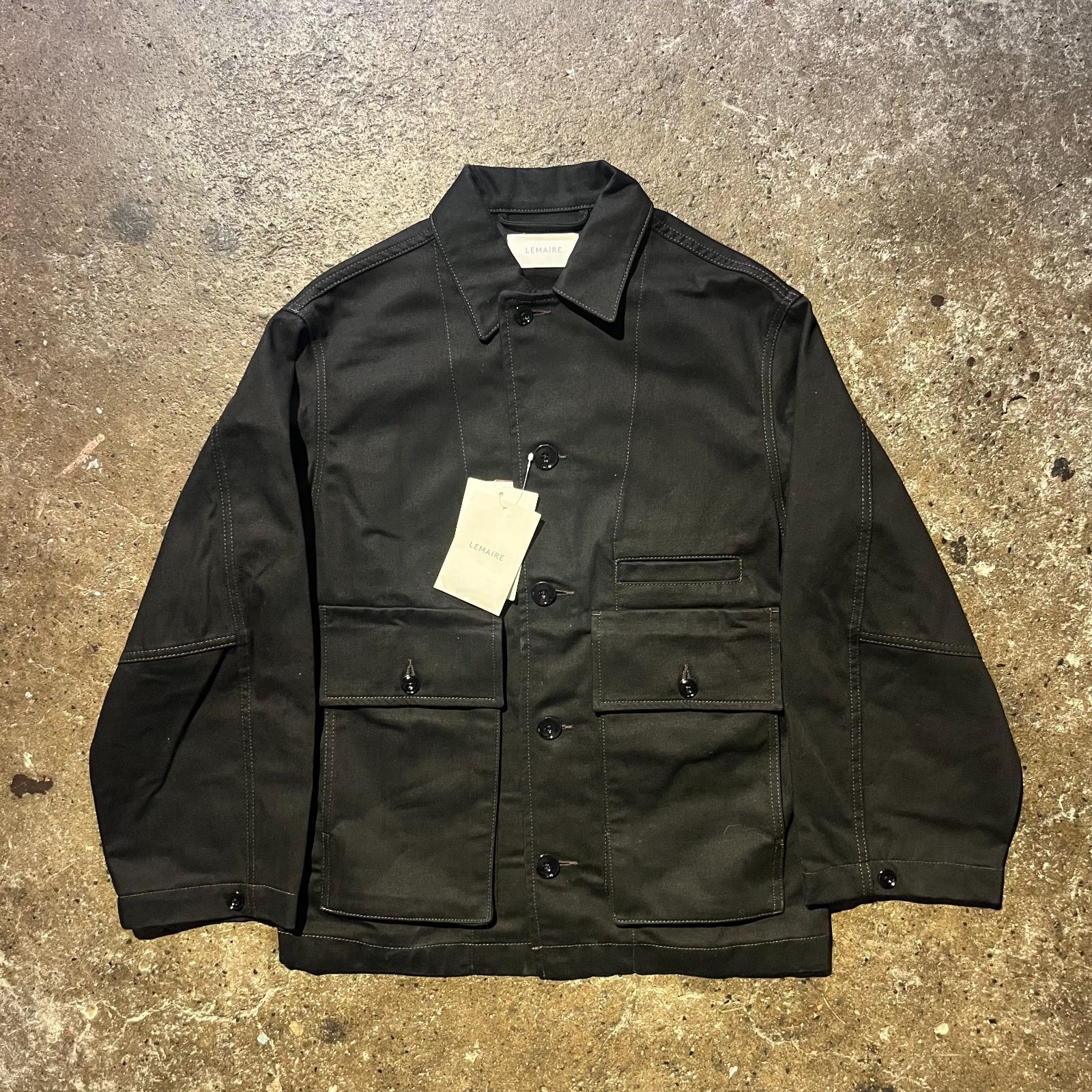ルメール ボクシージャケット ブラックデニム ジージャン LEMAIRE