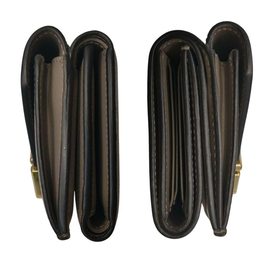 フェンディ 現行品 三つ折り財布 FFダイヤモンドウォレット グレージュ