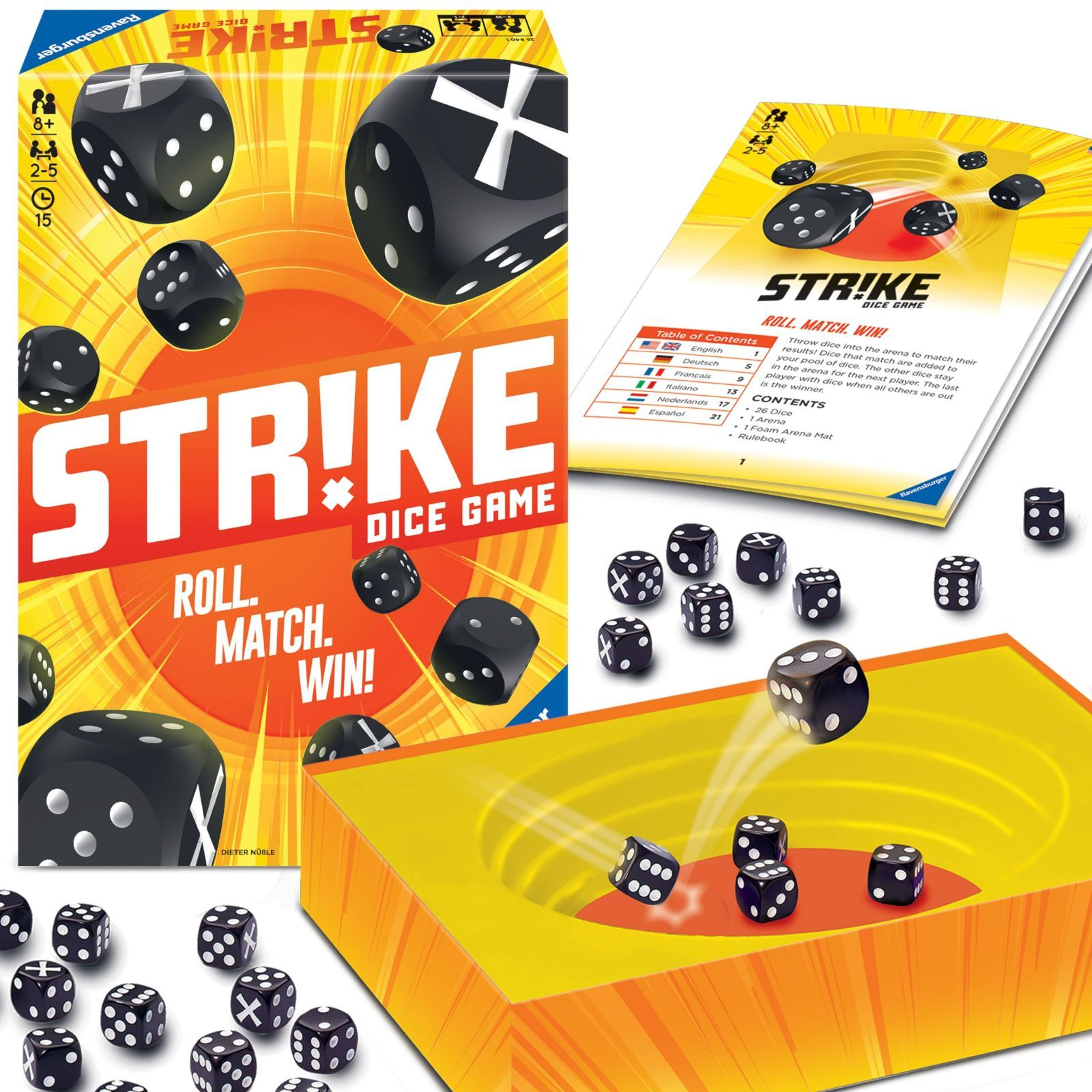 【新着商品】5 ボードゲーム 26840 ストライク ラベンスバーガー(Ravensburger)