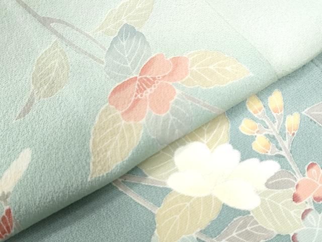 平和屋着物○訪問着 友禅 作家物 枝菊文 暈し染め 正絹 逸品