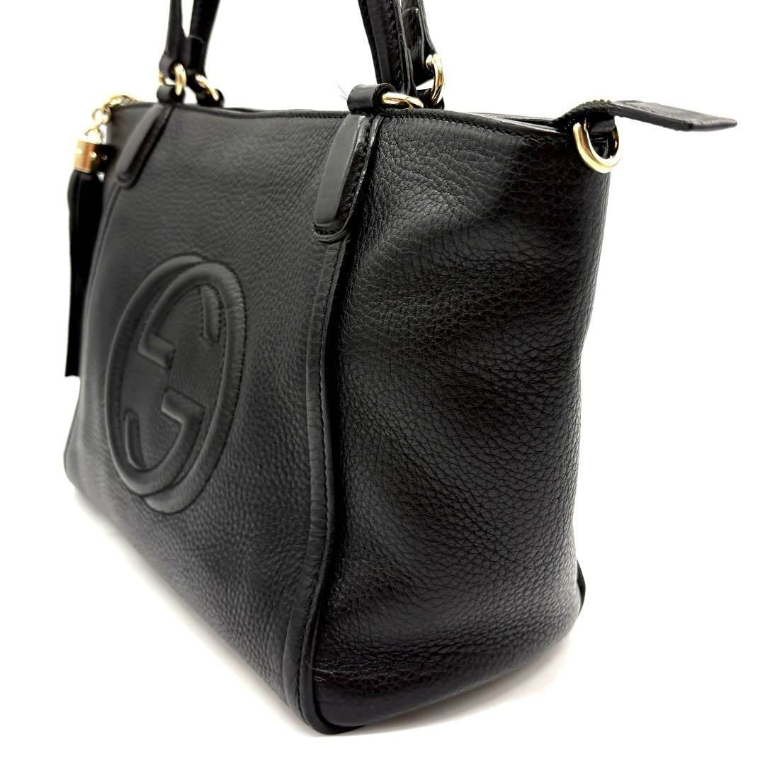 p10【美品】グッチ　GGソーホー レザー　2wayショルダー トートバッグ 早いもの勝ち！正規品 GUCCI グッチ ソーホー 2WAYトートバッグ