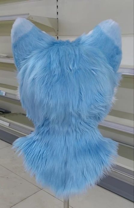 着ぐるみヘッド 猫 NO.174 青 ブルー 可愛い 全頭ヘッド ケモノ