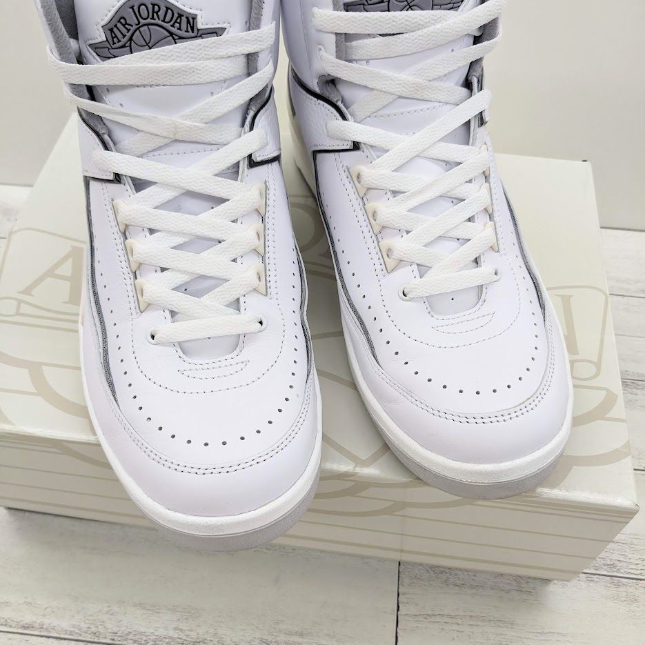 美品 Nike Air Jordan 2 White and Cement Grey ナイキ エアジョーダン