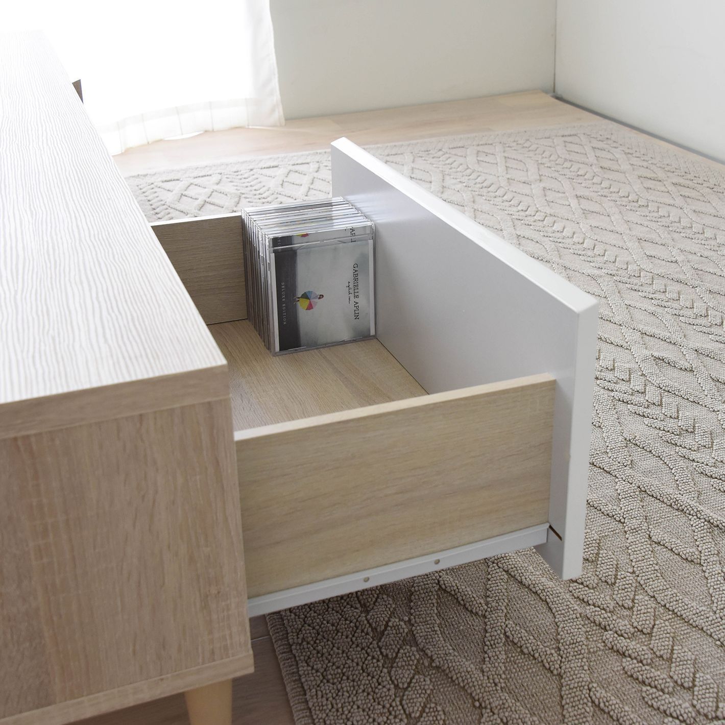 シンプル 木製 テレビボード 幅120cm テレビ台 TVボード ローボード MARWIL-DEMENAGEMENTS_CH