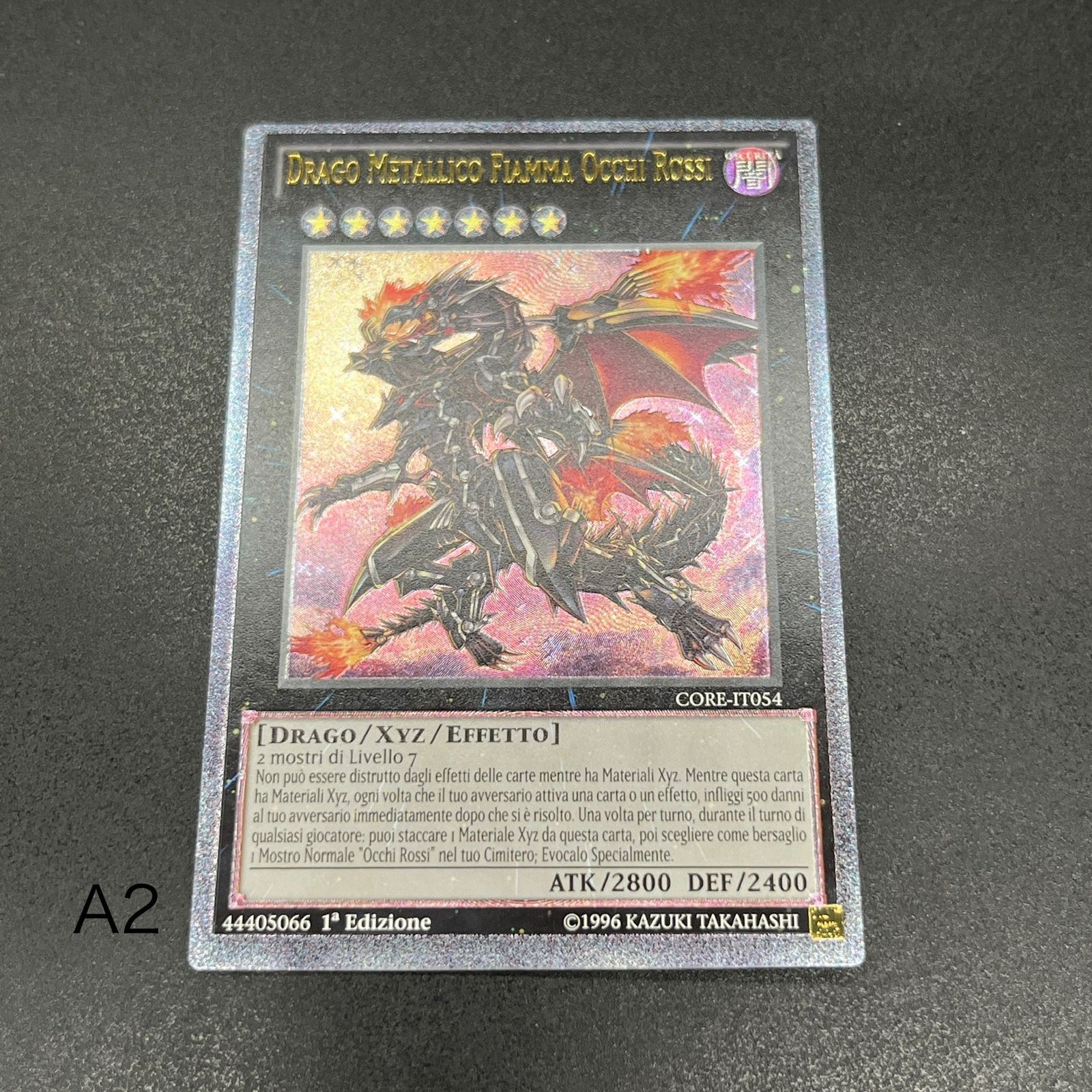 遊戯王 終わりの始まり イタリア語版 レリーフ 1st 2枚 遊戯王 真紅眼の鋼炎竜/レリーフ/イタリア語/1st/EU版 A2 - メルカリ