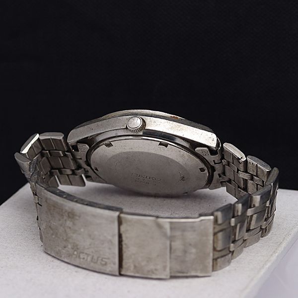 セイコー AT/自動巻 6306-8030 アクタス SS 21石 ブラウン文字盤