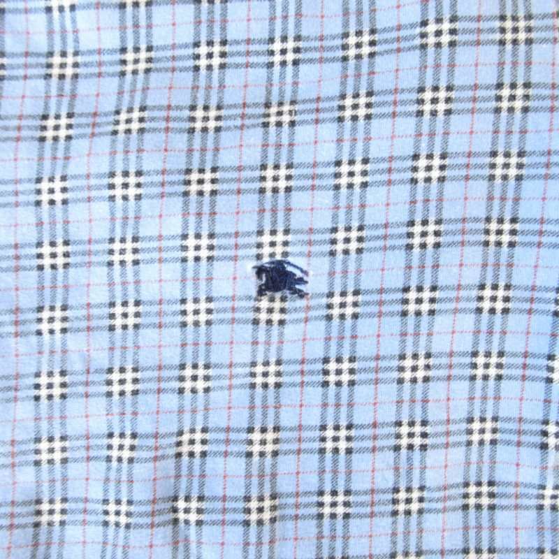 バーバリー BURBERRY Tシャツ カットソー ノバチェック ロゴ刺繍 七分