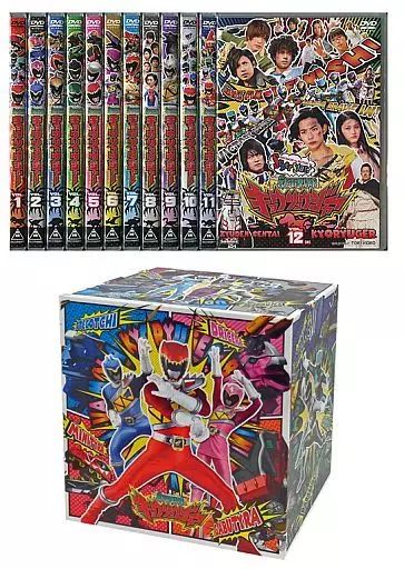 中古】特撮DVD 獣電戦隊キョウリュウジャー 収納BOX付き全12巻セット