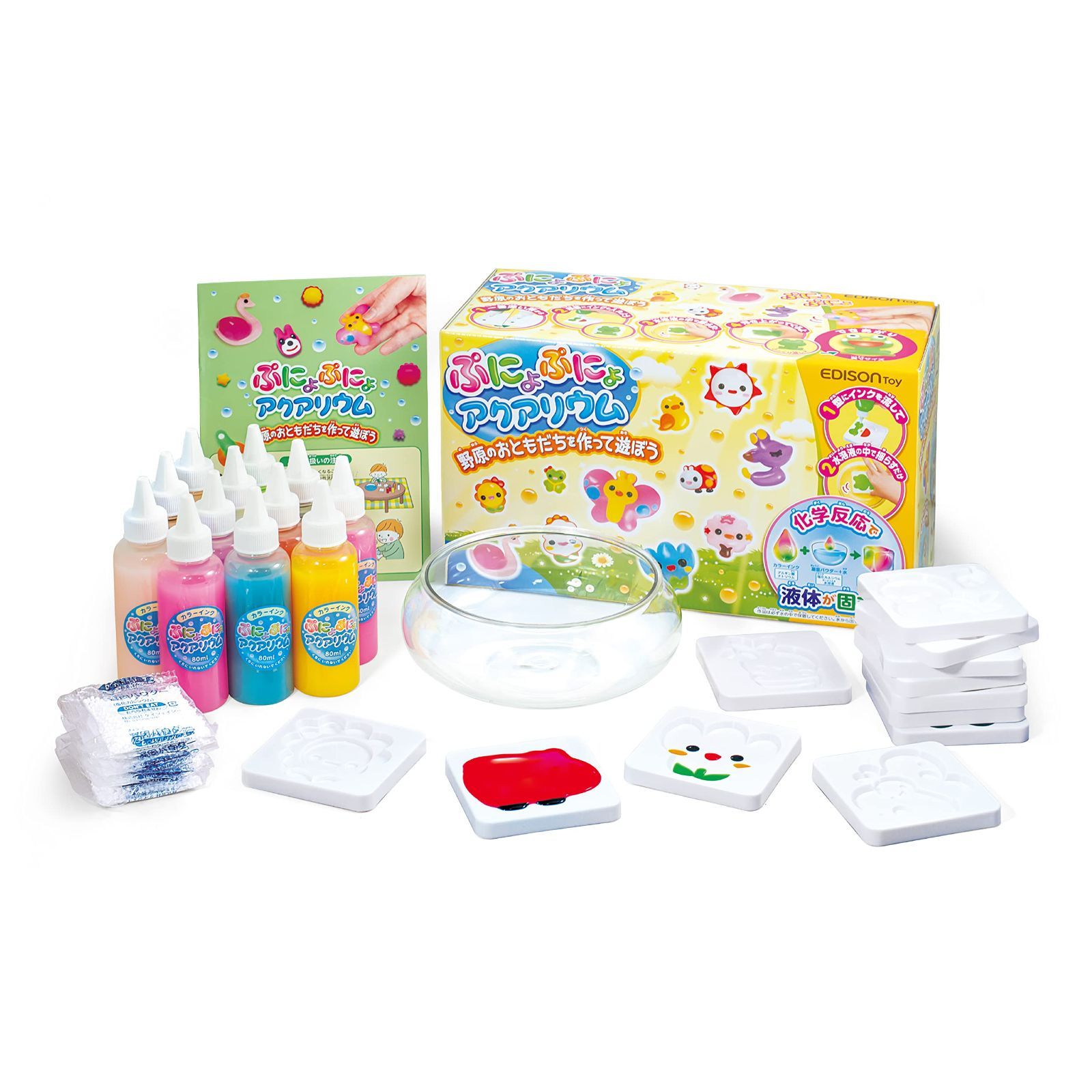 【人気商品】野原のおともだちを作って遊ぼう 11色＋1本セット ぷにょぷにょアクアリウム エジソン KJT12054 ケイジェイシー(KJC)