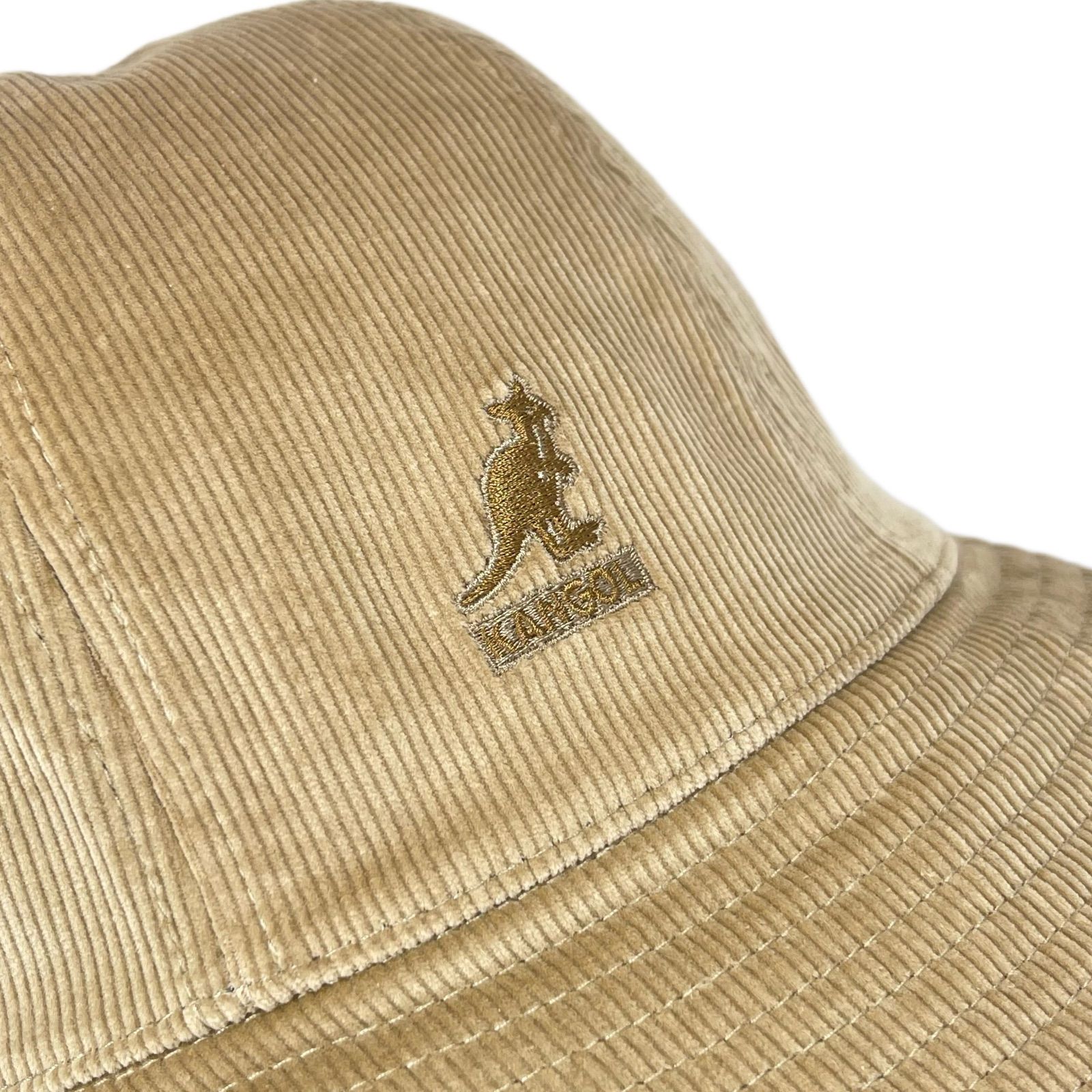 New☆ KANGOL ベル型ハット コーデュロイ Beige サイズ展開あり - メルカリ