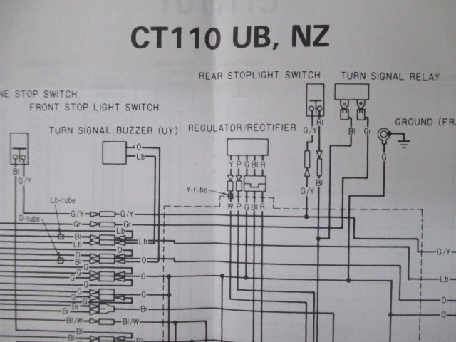 ホンダCT110 サービスマニュアル、パーツリスト ct110 ハンターカブ