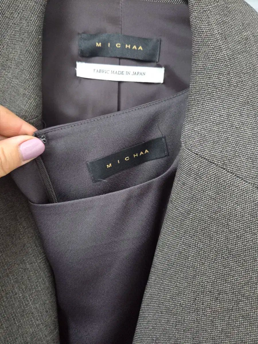 MICHAA スーツ スタイル ワンピース ジャケット セット MAAHADDERANG_COM