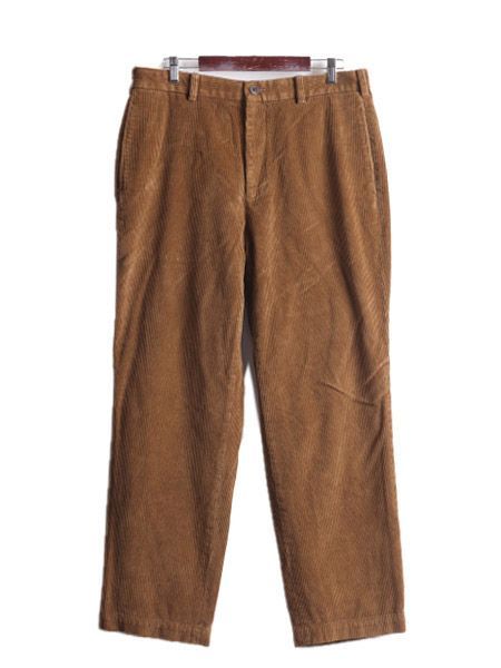 ブルックスブラザーズ古着コーデュロイパンツ太畝ブラウンW34/L34 8-Waleコーデュロイ プレーンフロントパンツ REGULAR | Brooks